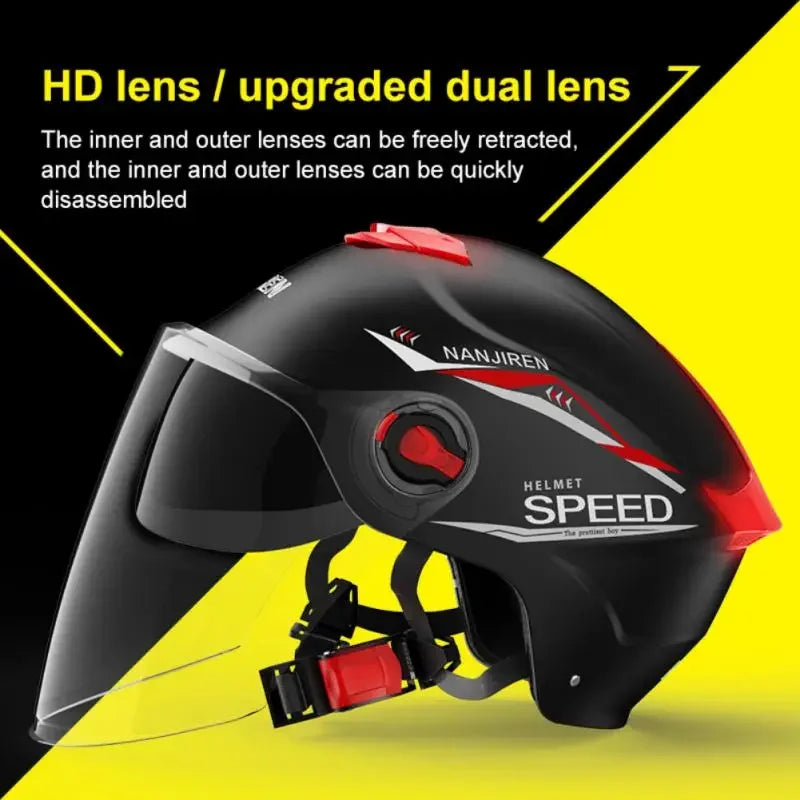 Winter Warm Helmet High-definition Lens Electric Bicycle Comfortable Universal