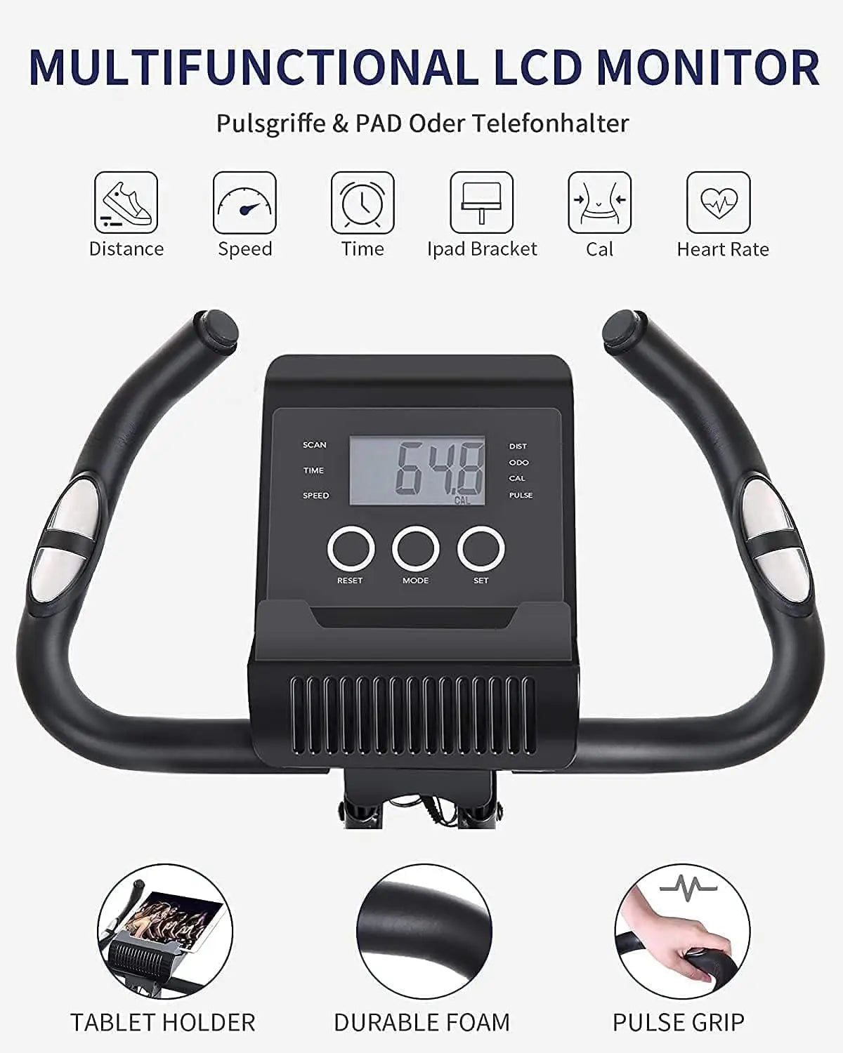 Folding Magnetic Upright Stationary Bike