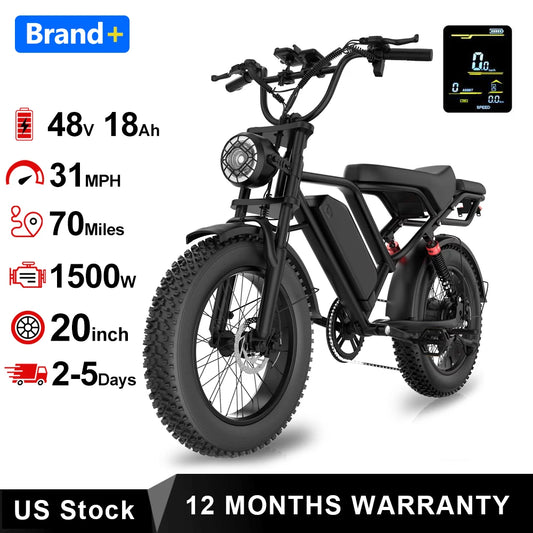 2026 New 1500W Electric Bike 20"
