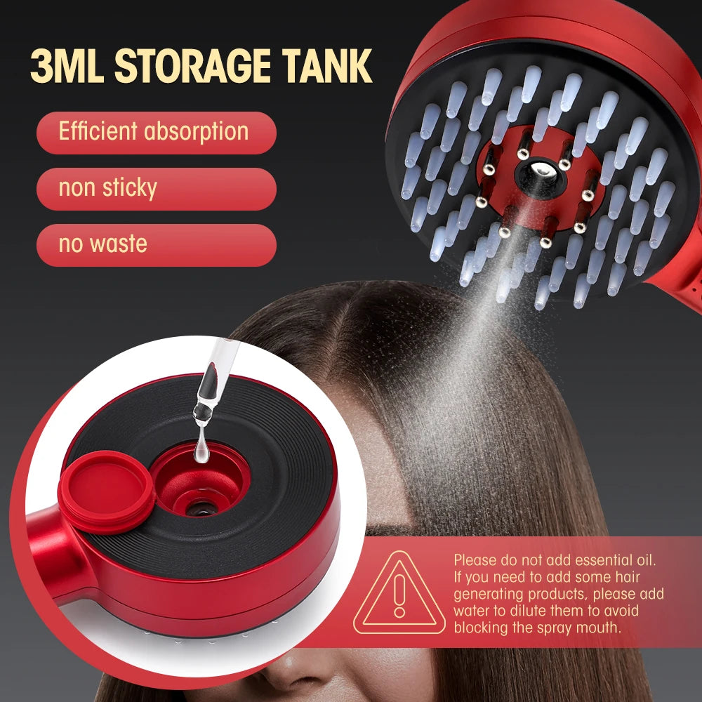 EMS Massage Comb + 50ml  Hair Growth Oil Nano Spray