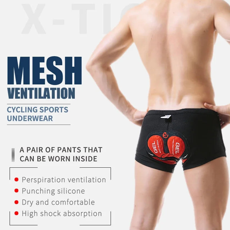 Men's Cycling Shorts With 5D Gel Pad Cycling Underwear