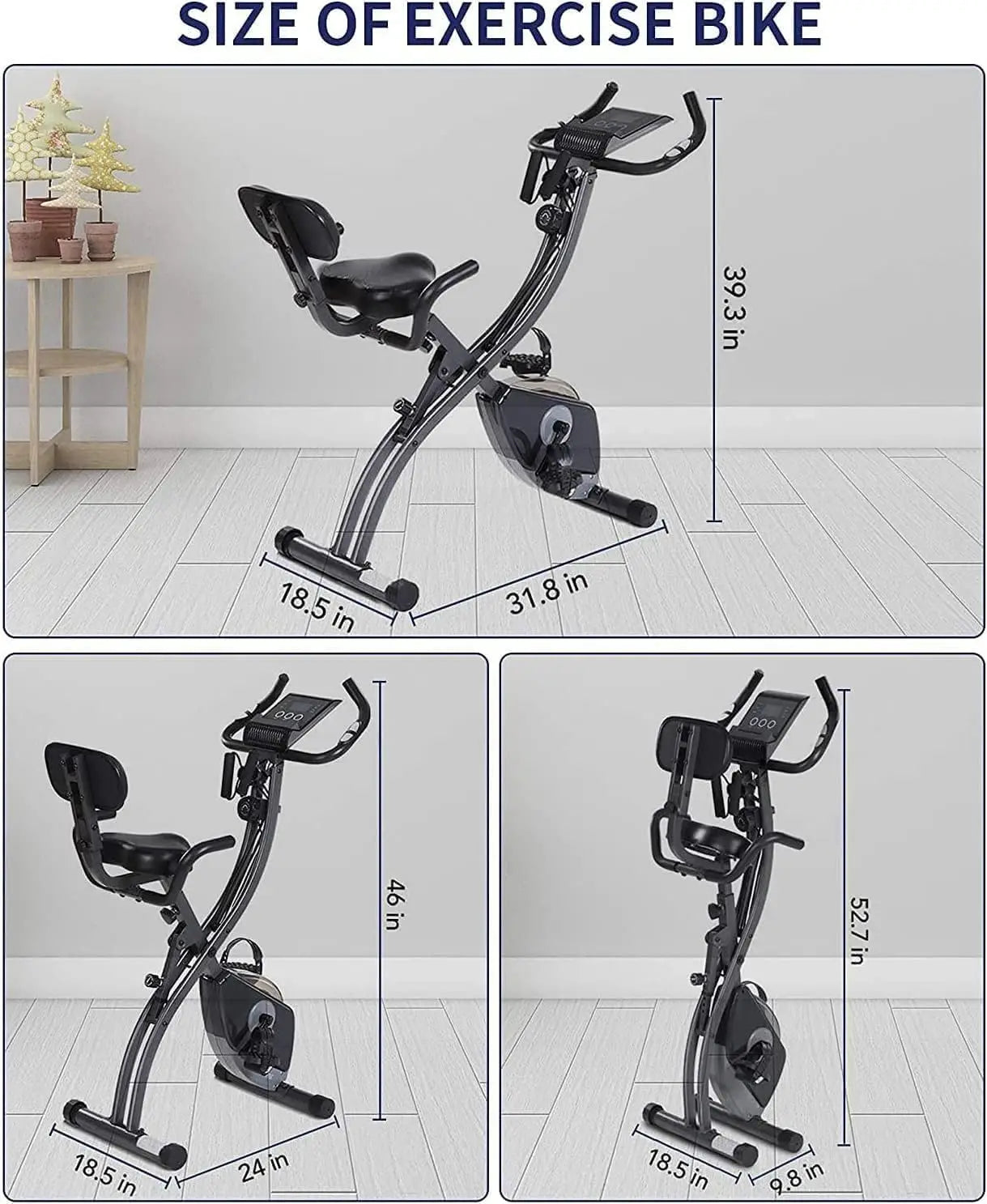 Folding Magnetic Upright Stationary Bike