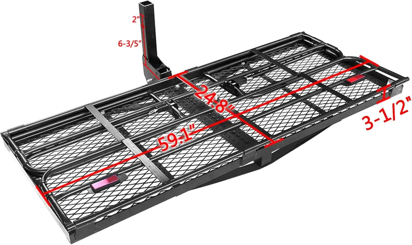 Hitch Mount Cargo Carrier 60" x 24" x 14.4"