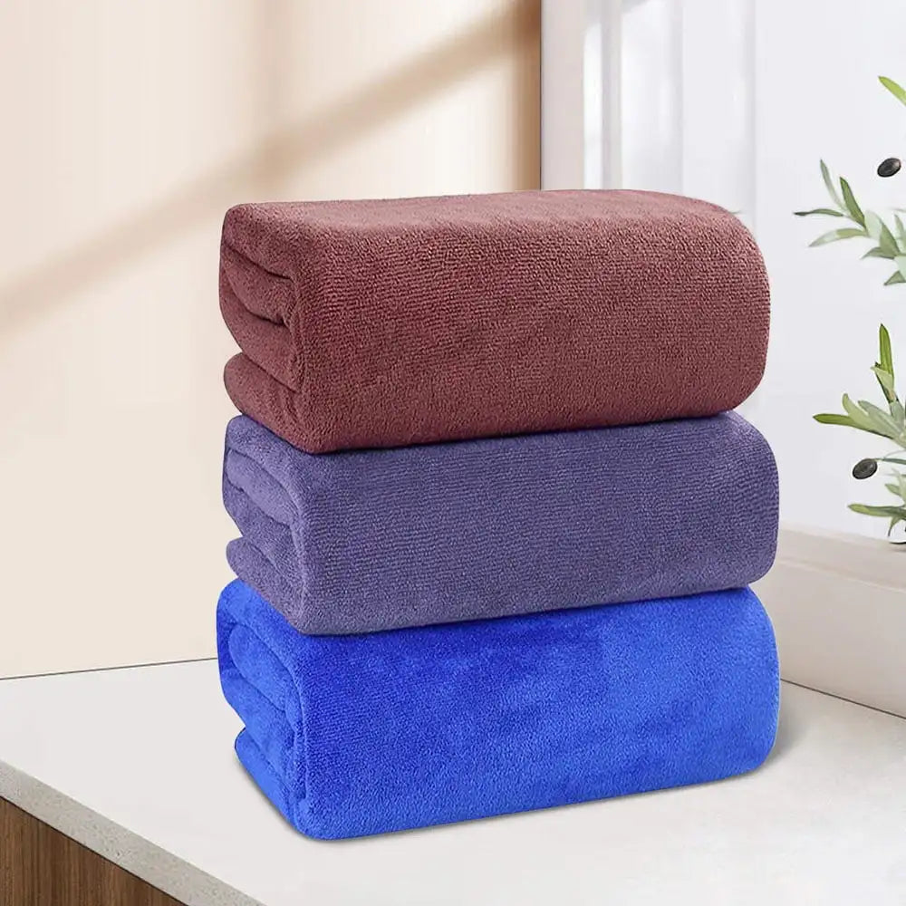 Large Microfiber Bath Towels Soft Absorbent Towel f