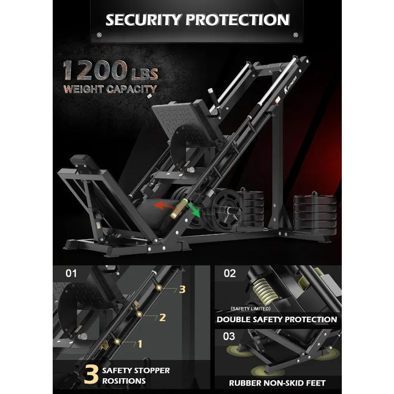 Leg Press Hack Squat Machine