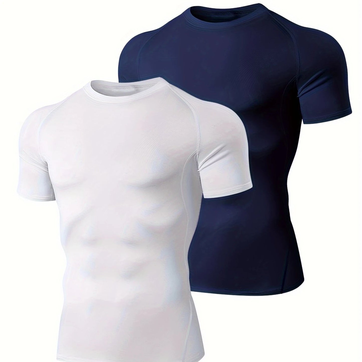 2pcs Compression Shirts, Men Short/Long Sleeve