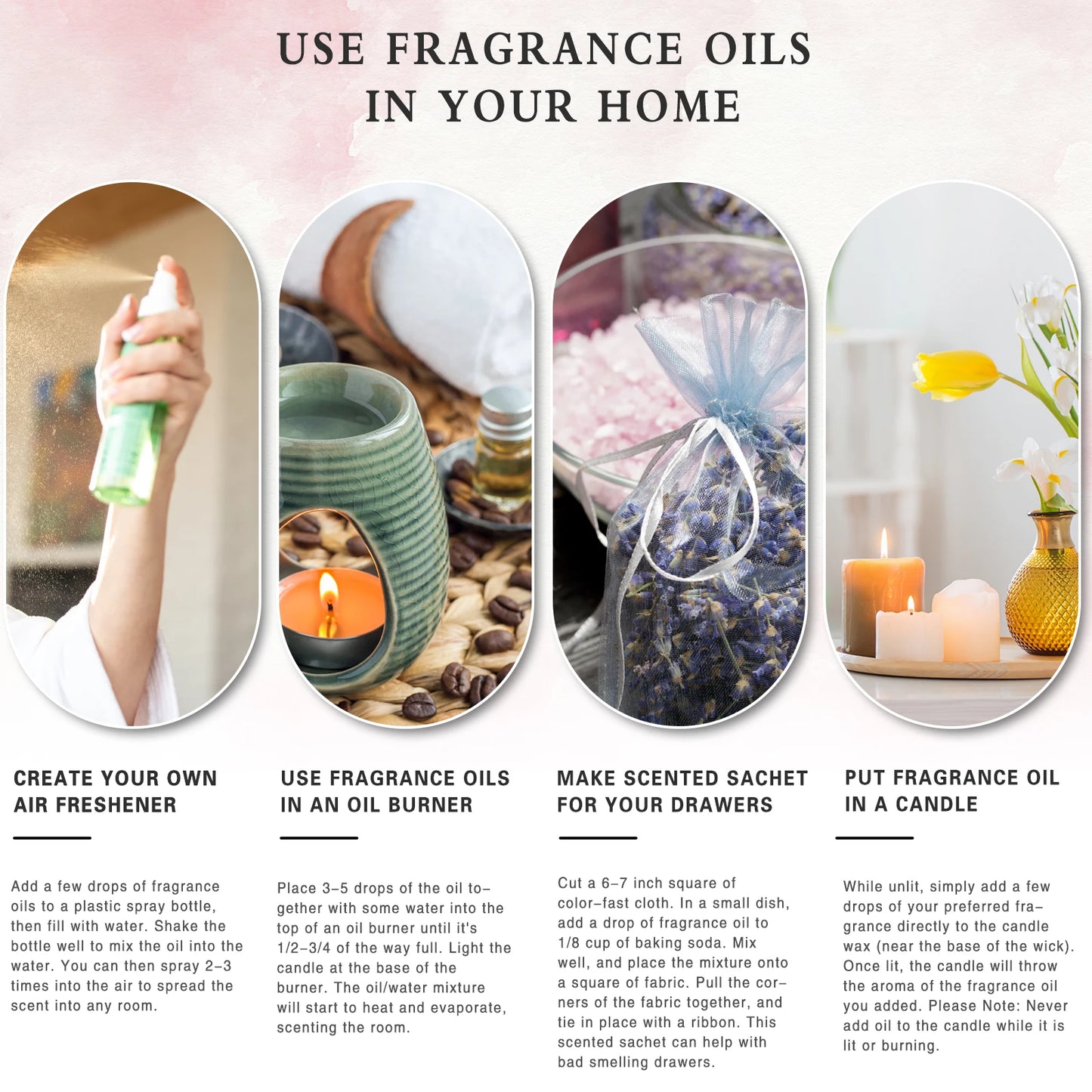 100ml  Fragrance Oils  for Humidifiers, Candle, and Soap making