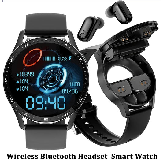 2 in 1 Smart Watch With Earbuds Smartwatch TWS Bluetooth