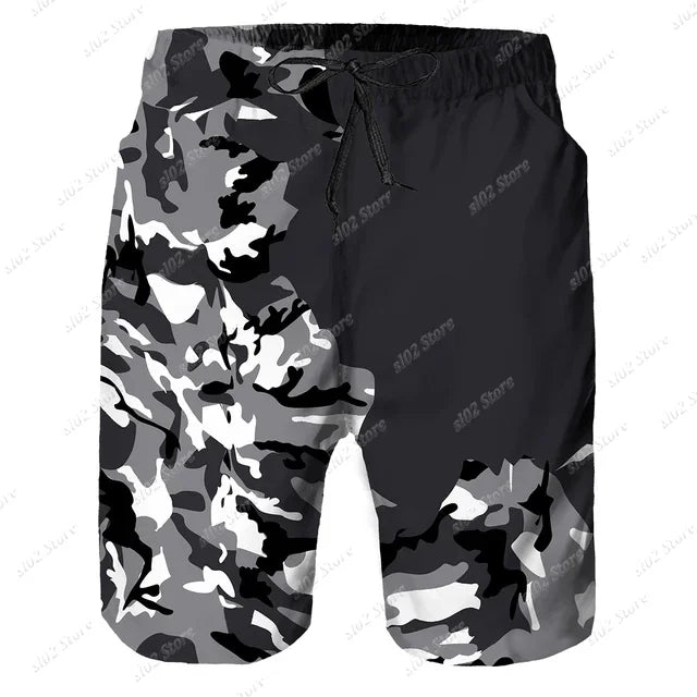 New Summer Camouflage Men's T-Shirt Shorts Tracksuit