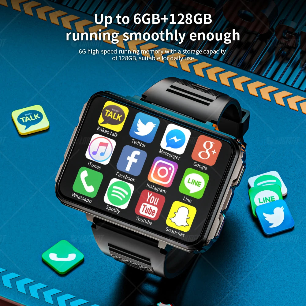 Android Watch Phone Square Big Screen Smart Watch