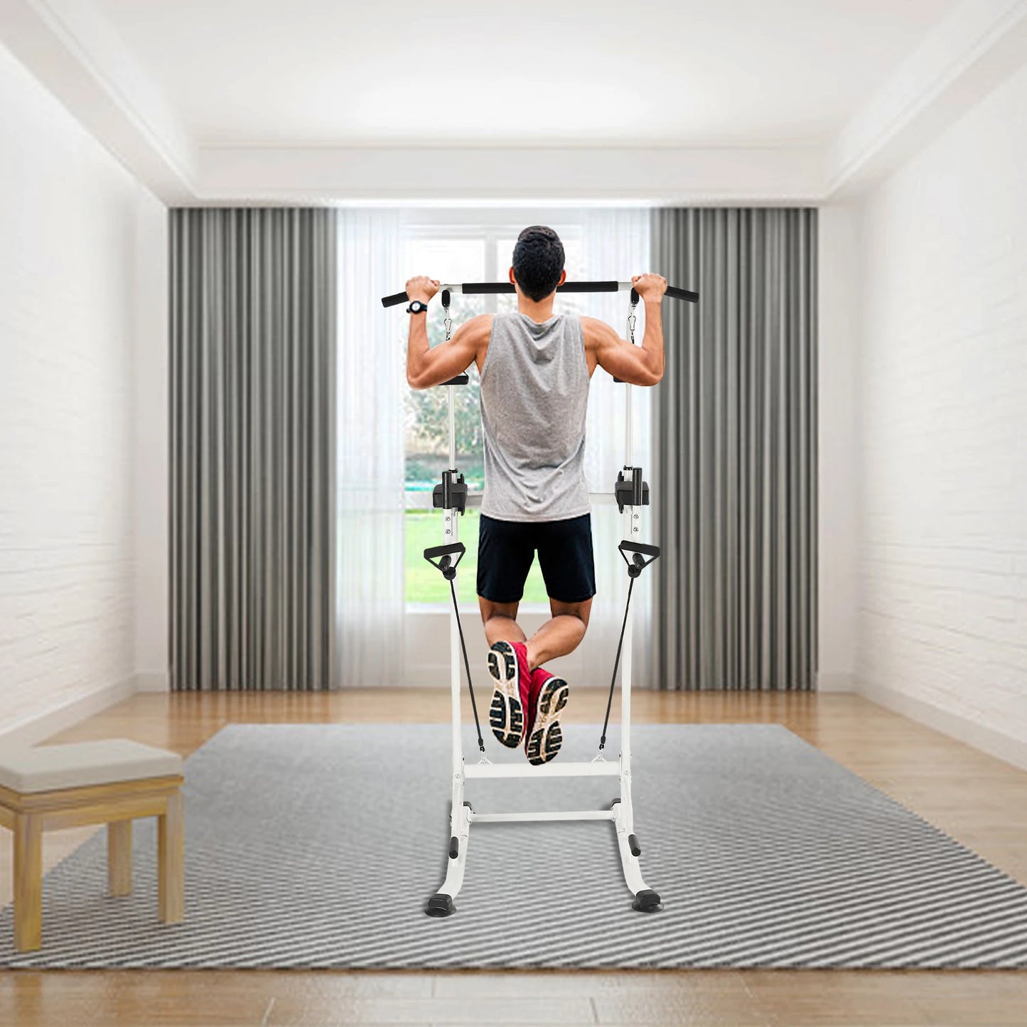 Power Tower, Dip Station Pull up Bar Home Gym