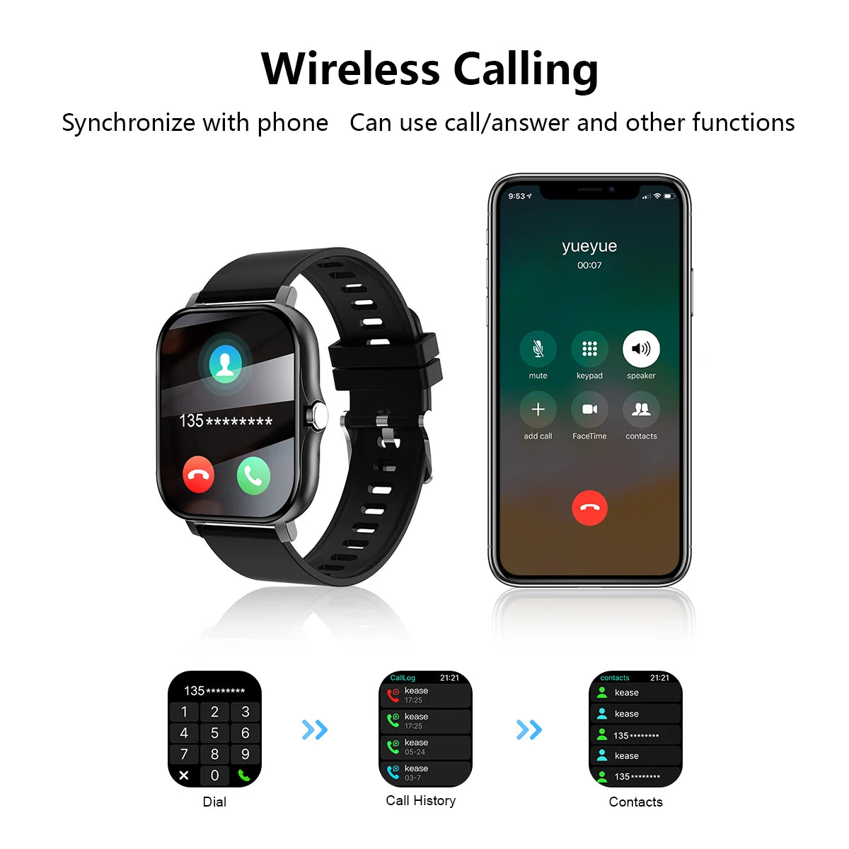 Smart watch for iPhone/ Android