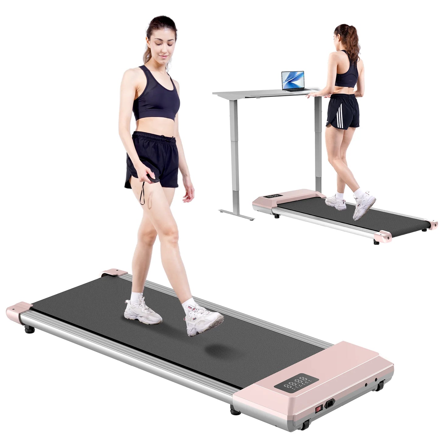 2in1 Walking Pad Mini Treadmill