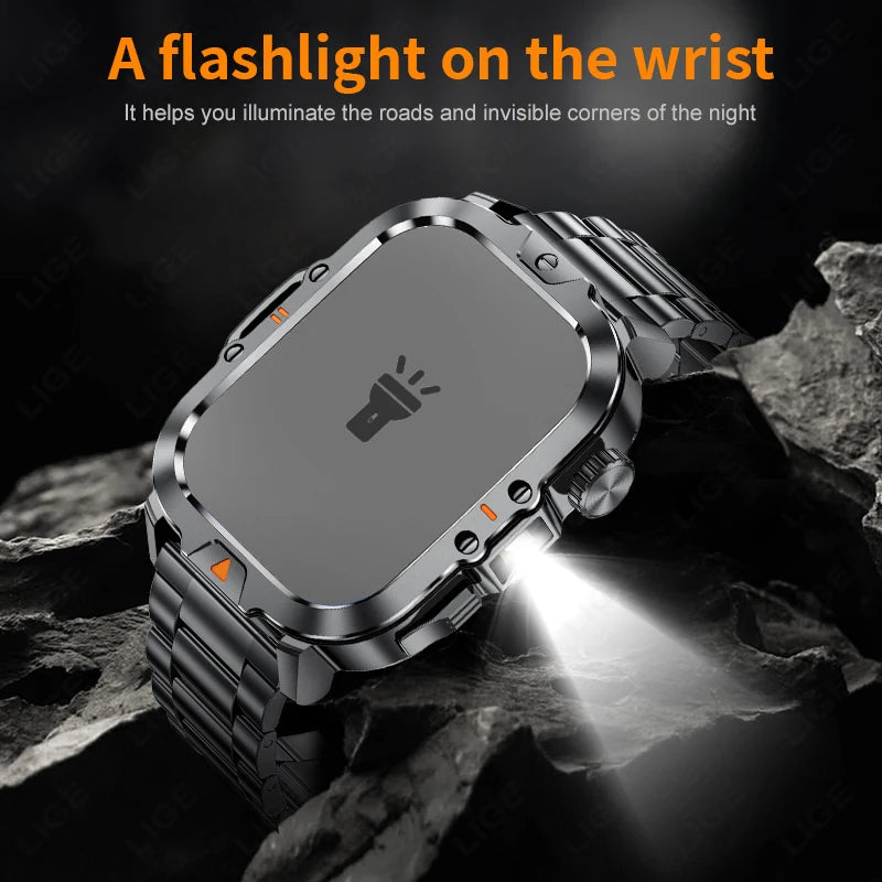 Flashlight Smartwatch For Men Women