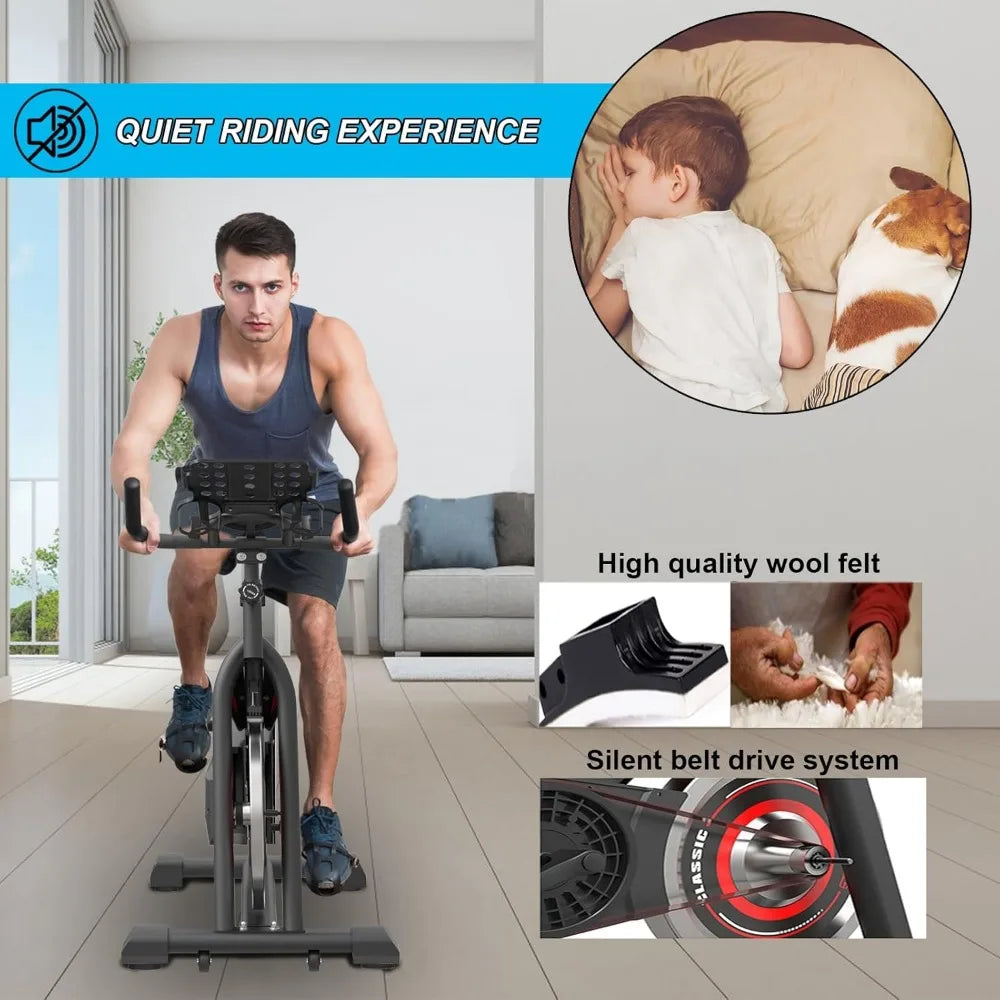 Stationary Exercise Bike for Home Indoor Cycling