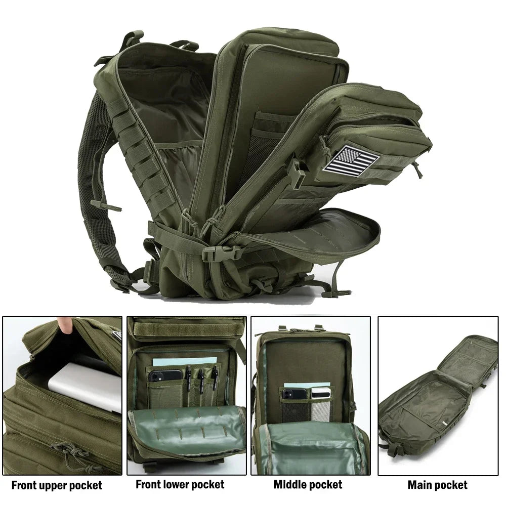 45L Military Tactical Backpack