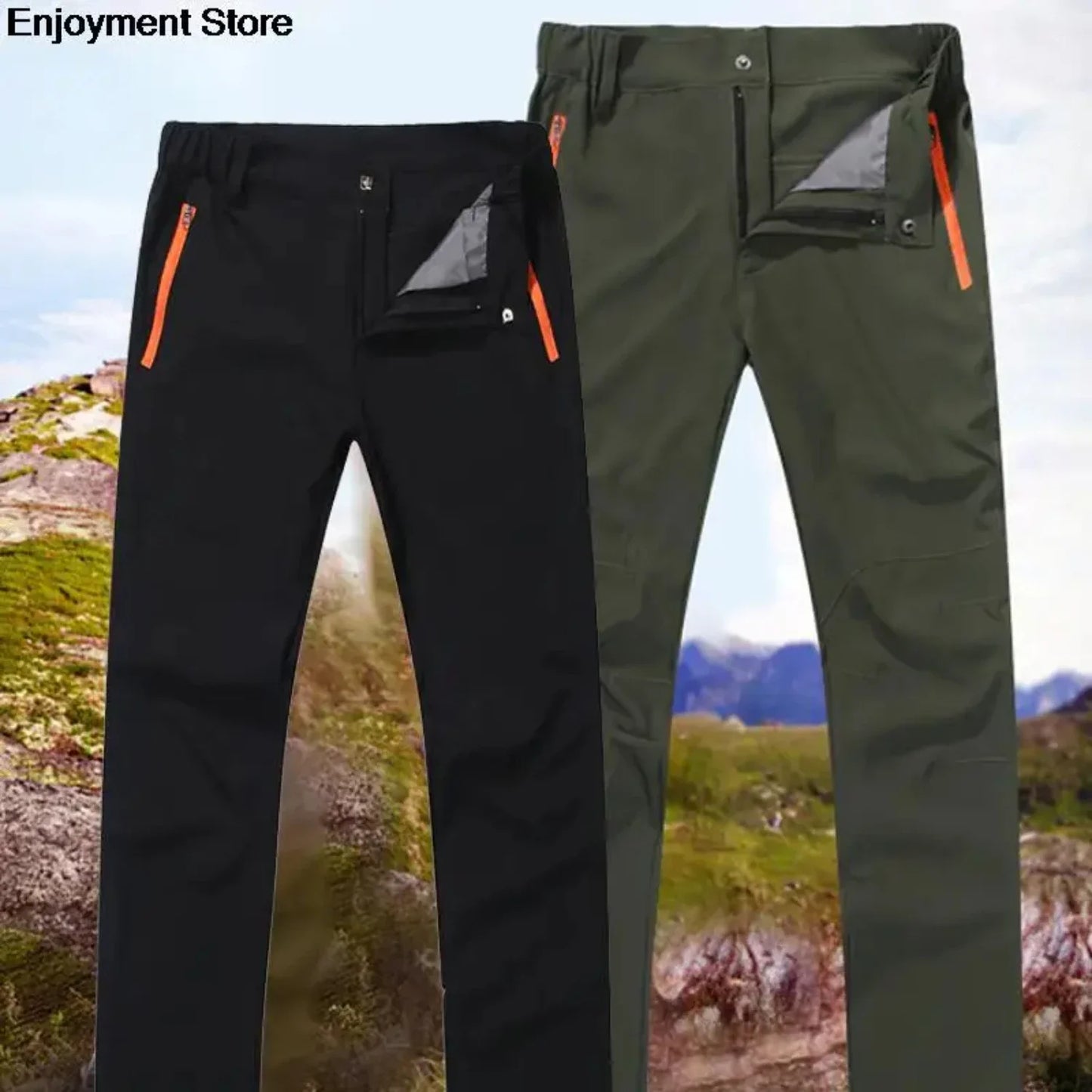 Stretch Hiking Pants Men Quick Dry Trousers