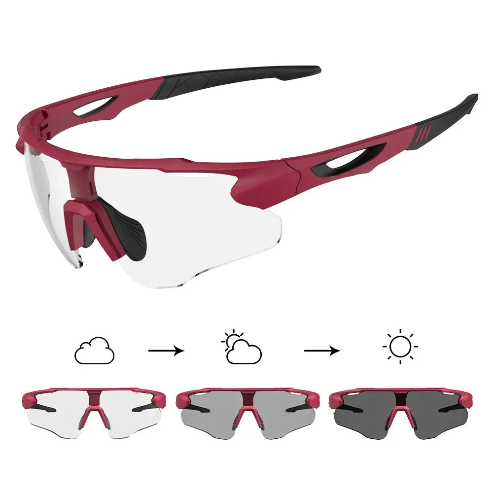 Cycling Glasses Photochromic Sunglasses Men Women