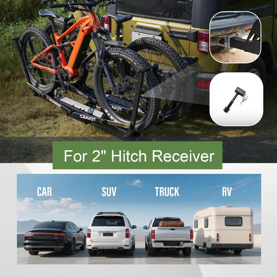 Expandable Hitch Bike Rack