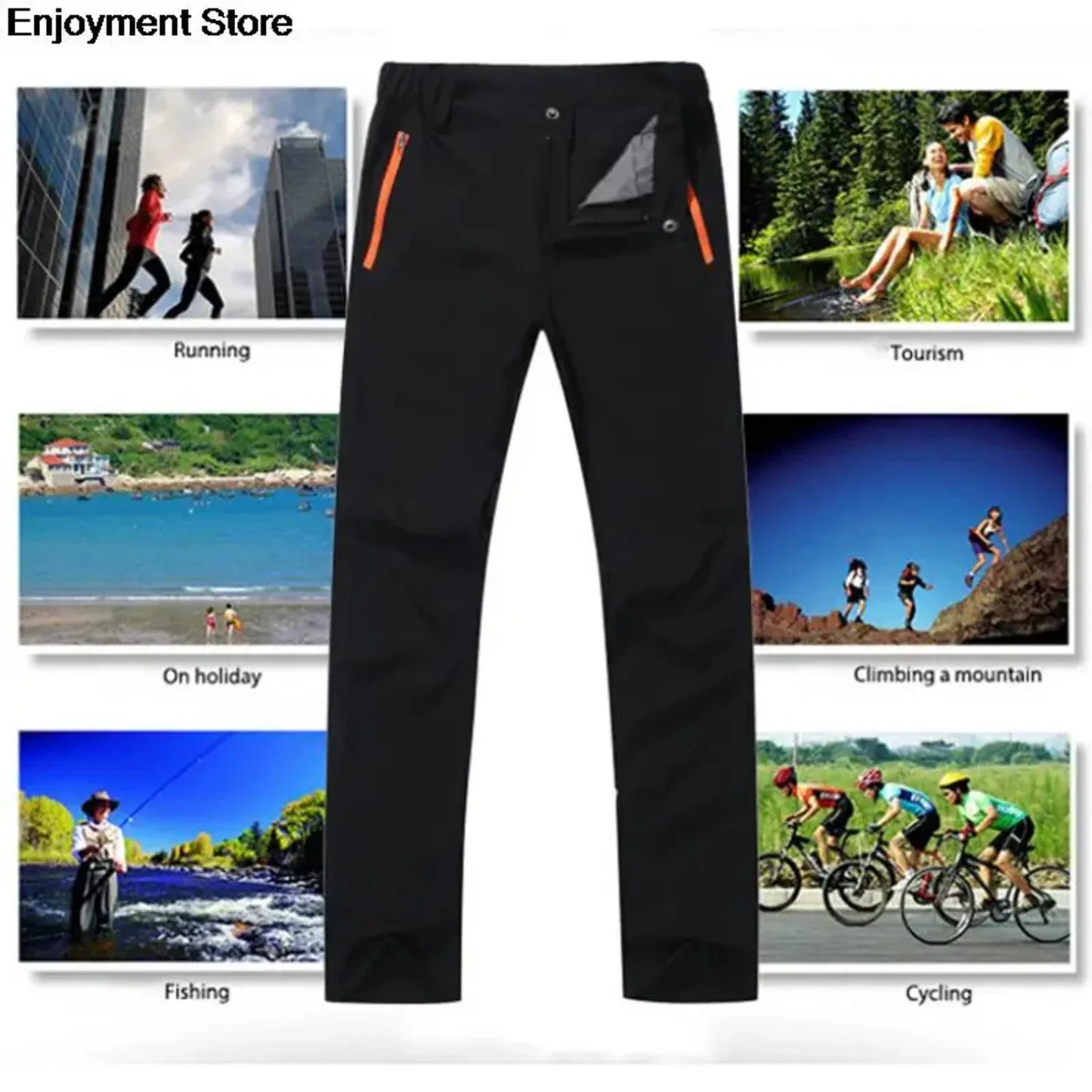 Stretch Hiking Pants Men Quick Dry Trousers