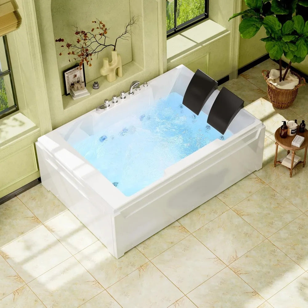 Whirlpool Tub,72" x 48" Jetted Bathtub