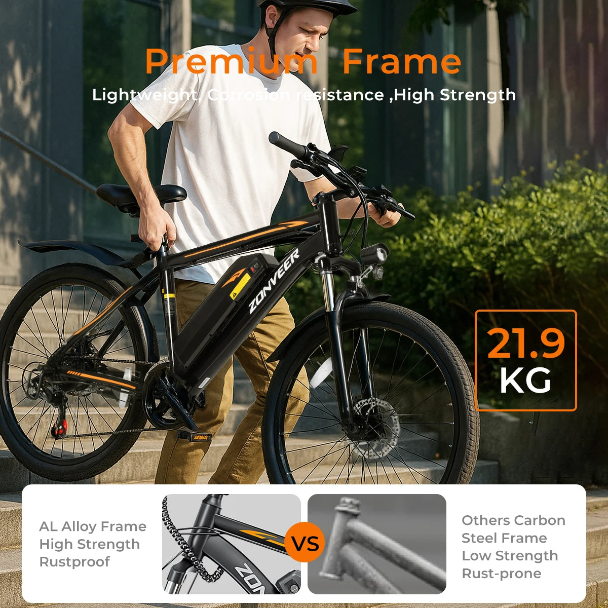 M26 Electric Bicycle 1000W Peak Motor