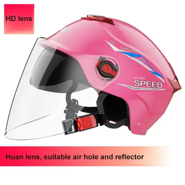 Winter Electric Bicycle Helmet with High-definition Lens,