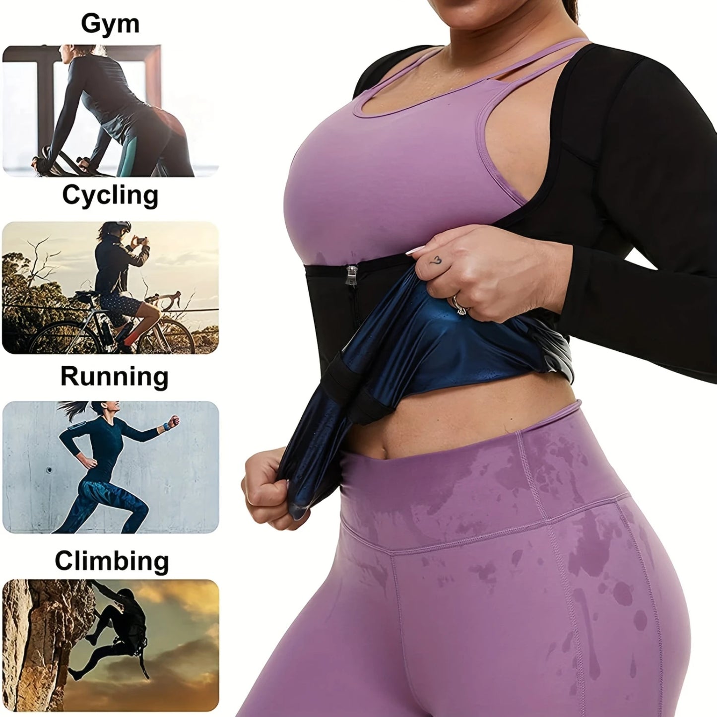 Fashionable Women's Sauna Suit & Waist Trainer