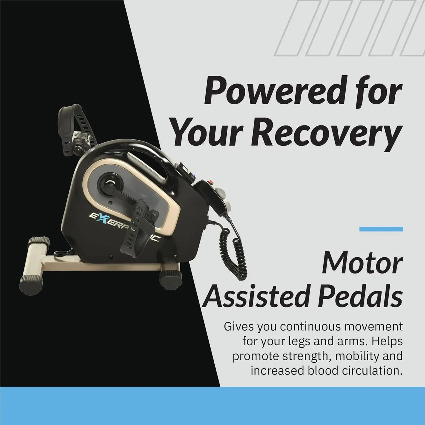 2000M Motorized Under Desk Exercise Bike