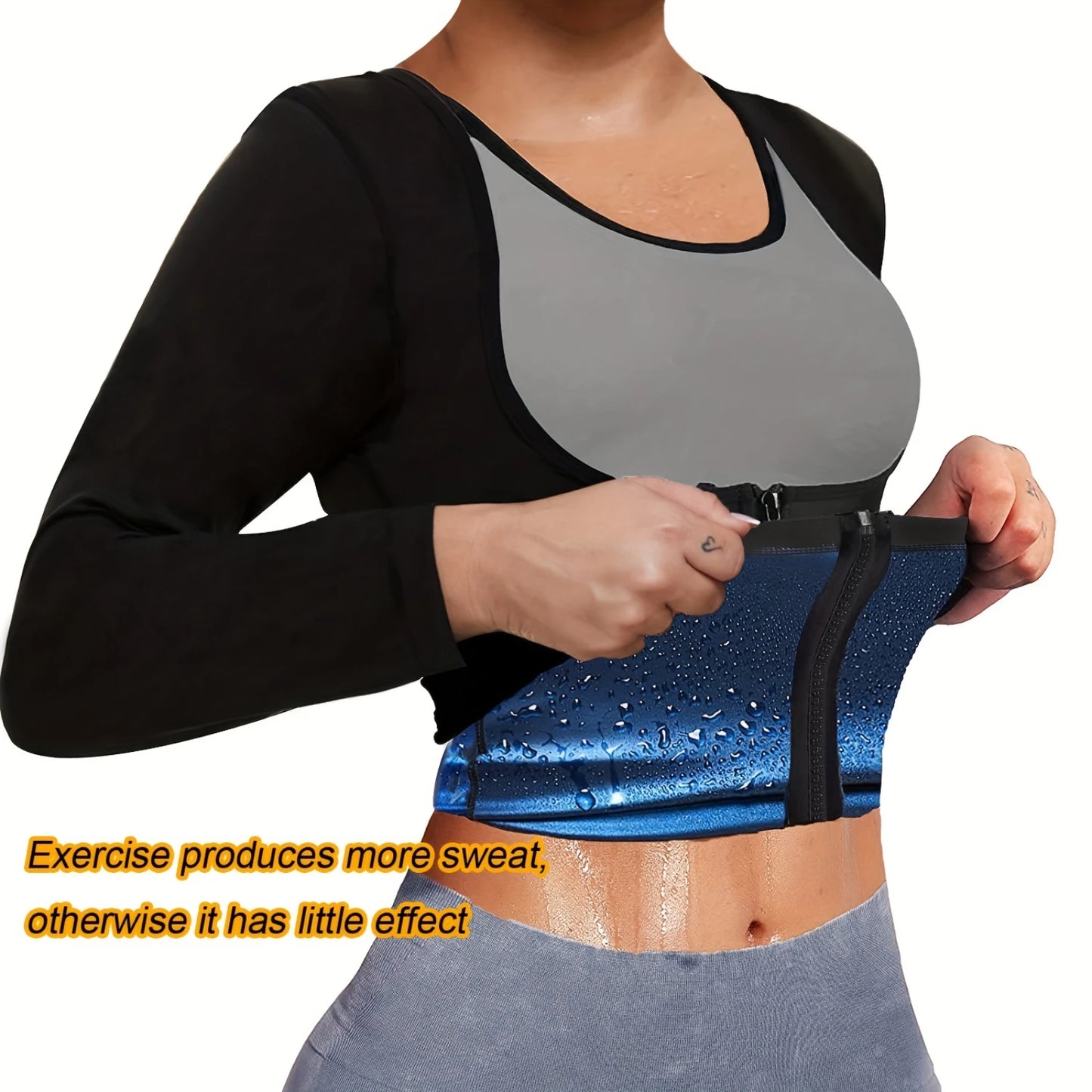 Fashionable Women's Sauna Suit & Waist Trainer