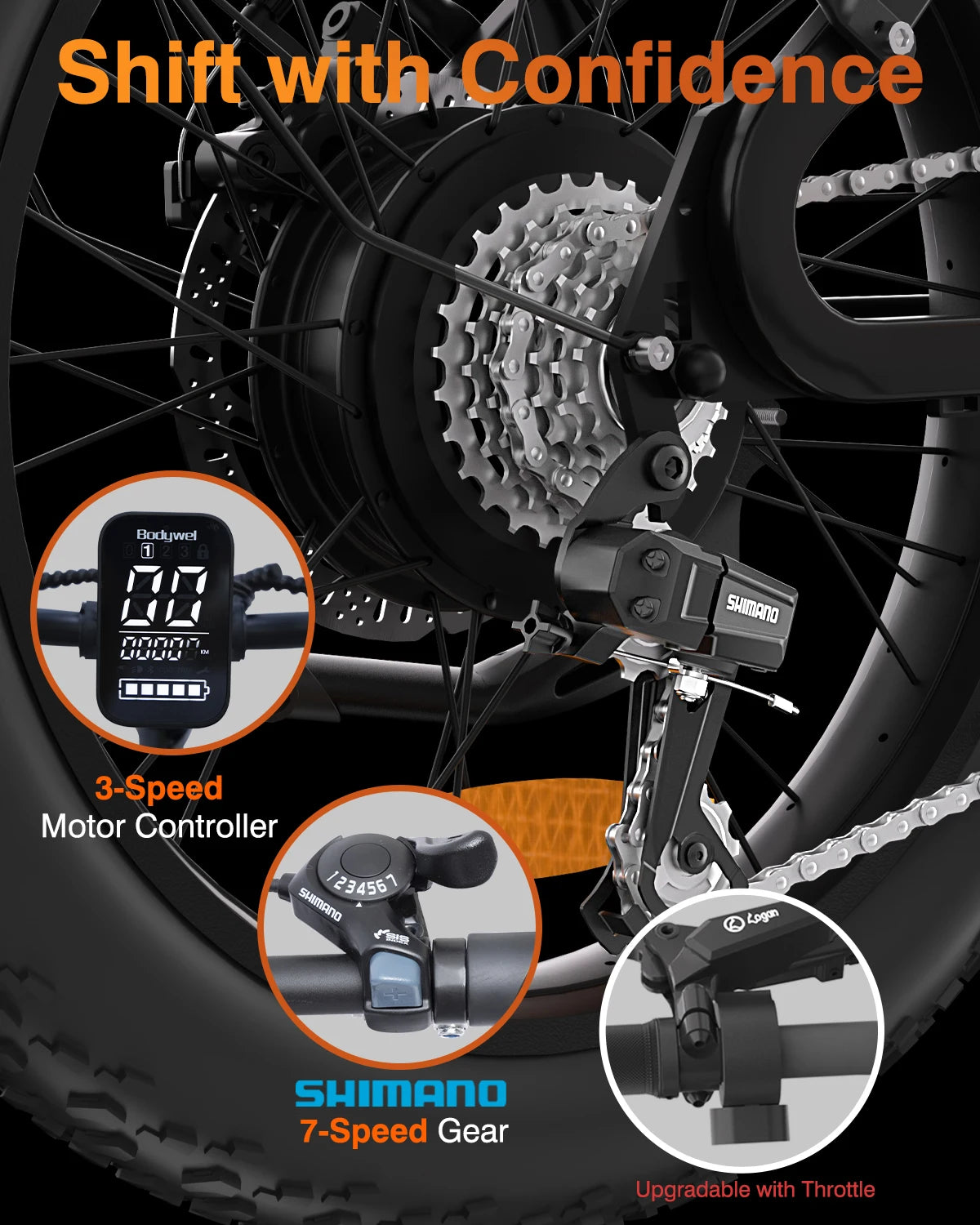 20 Inch electric dirt bike 500W Mountain e Bicycle