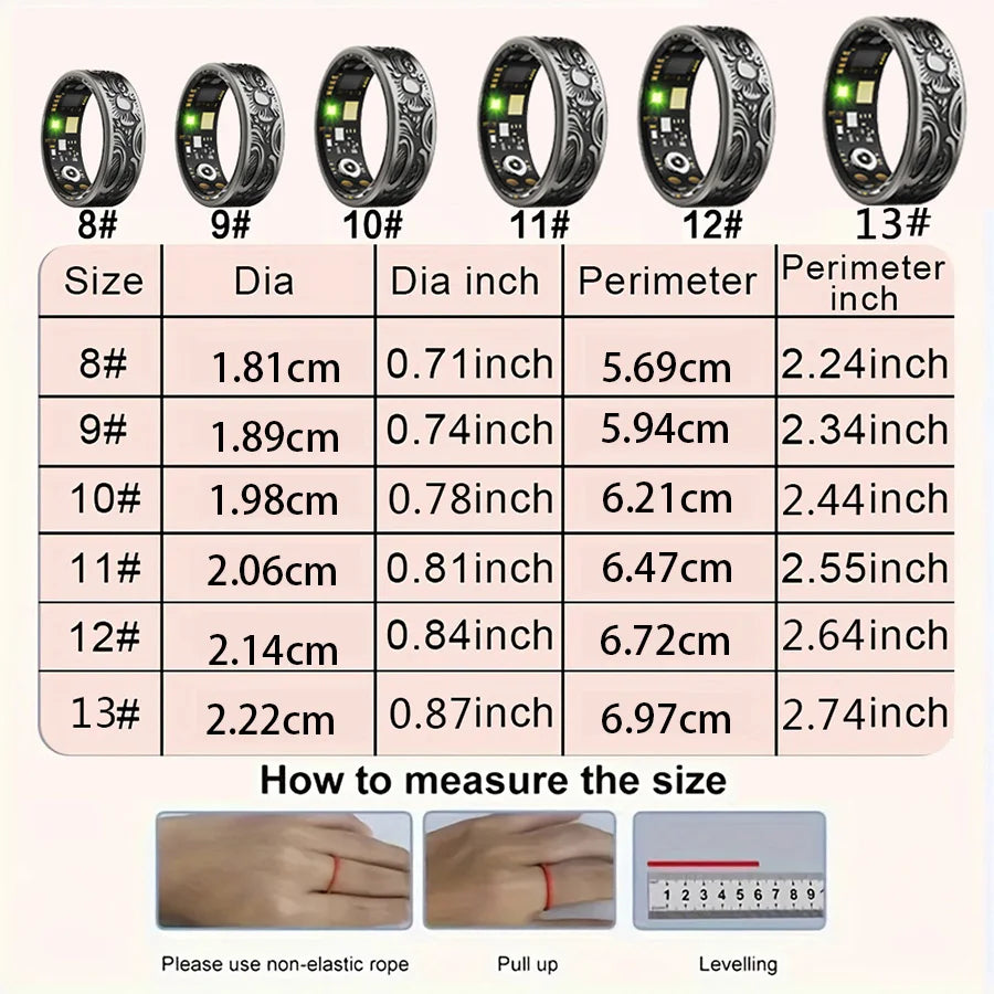 Smart Ring - Fitness Tracker with Sleep Monitor