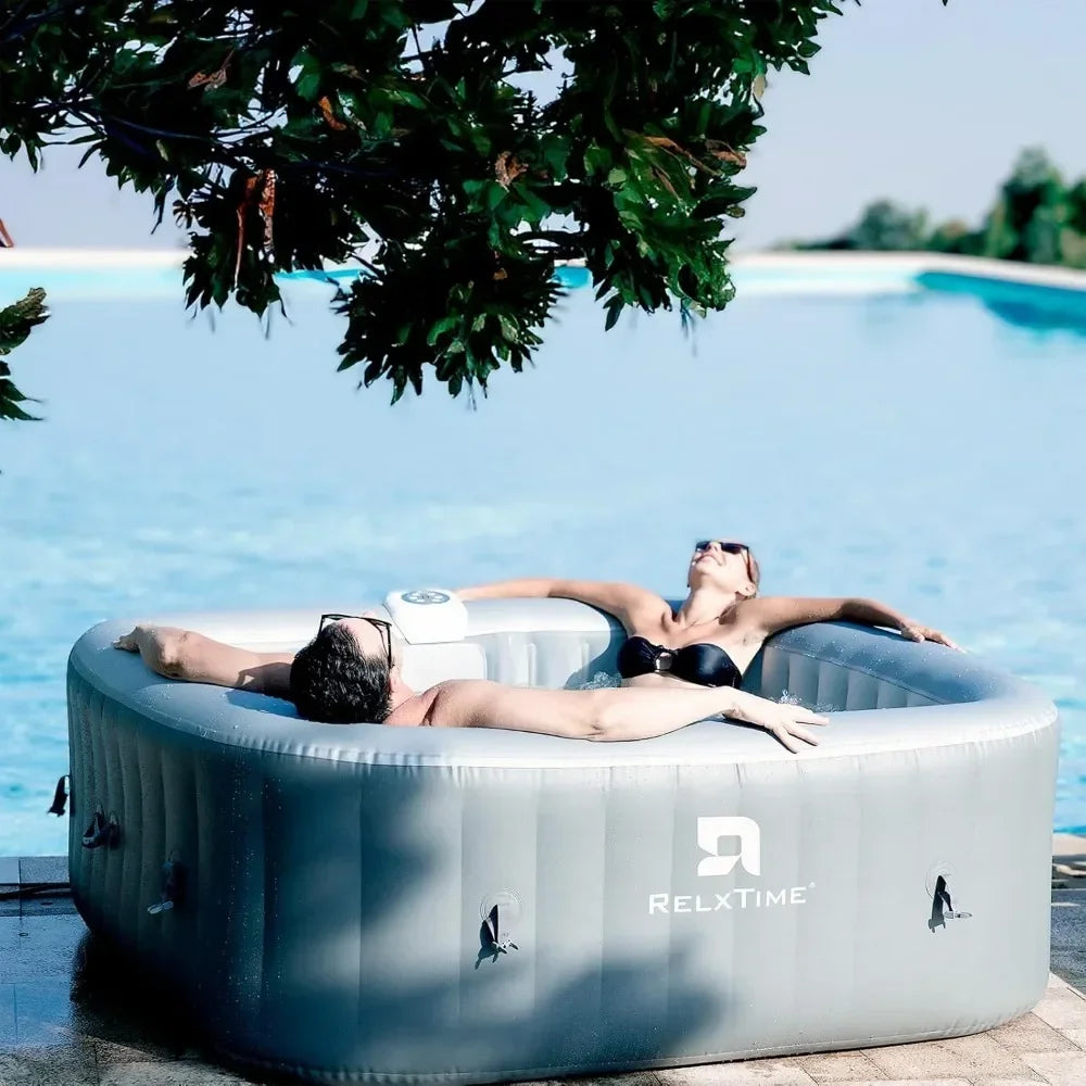 Inflatable Hot Tub 4 To 6 Person, Blow Up Spa