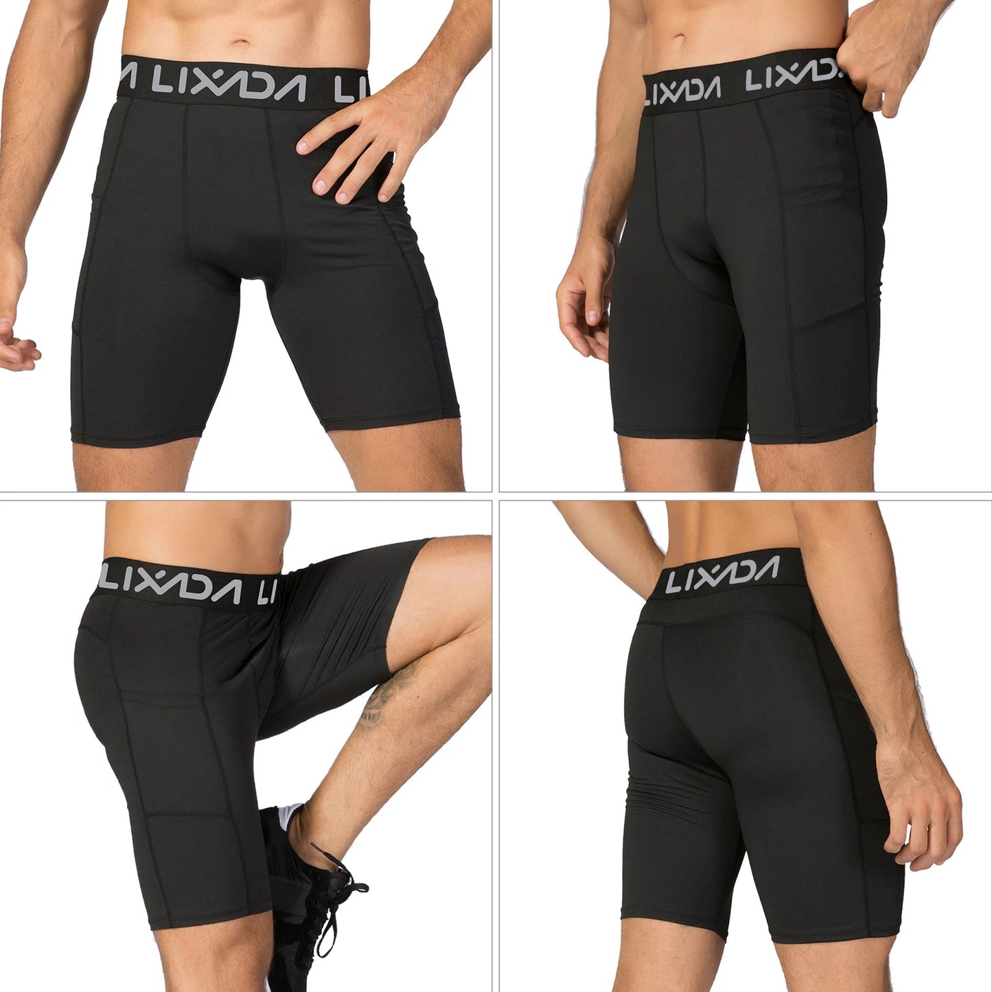 Lixada 3 Pack Men Sports Shorts