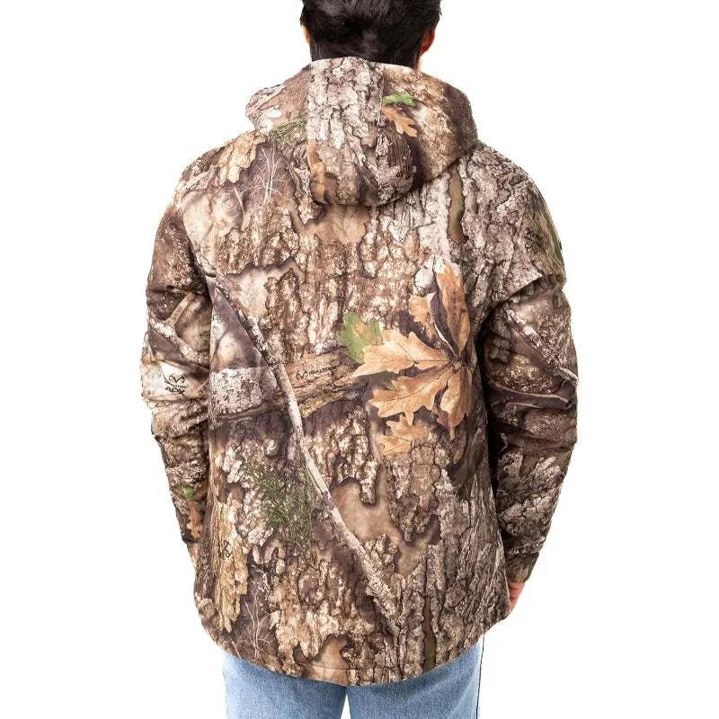 Men's Edge/Timber/Max-7 Camo Hunting Insulated Cold Weather Parka Jacket