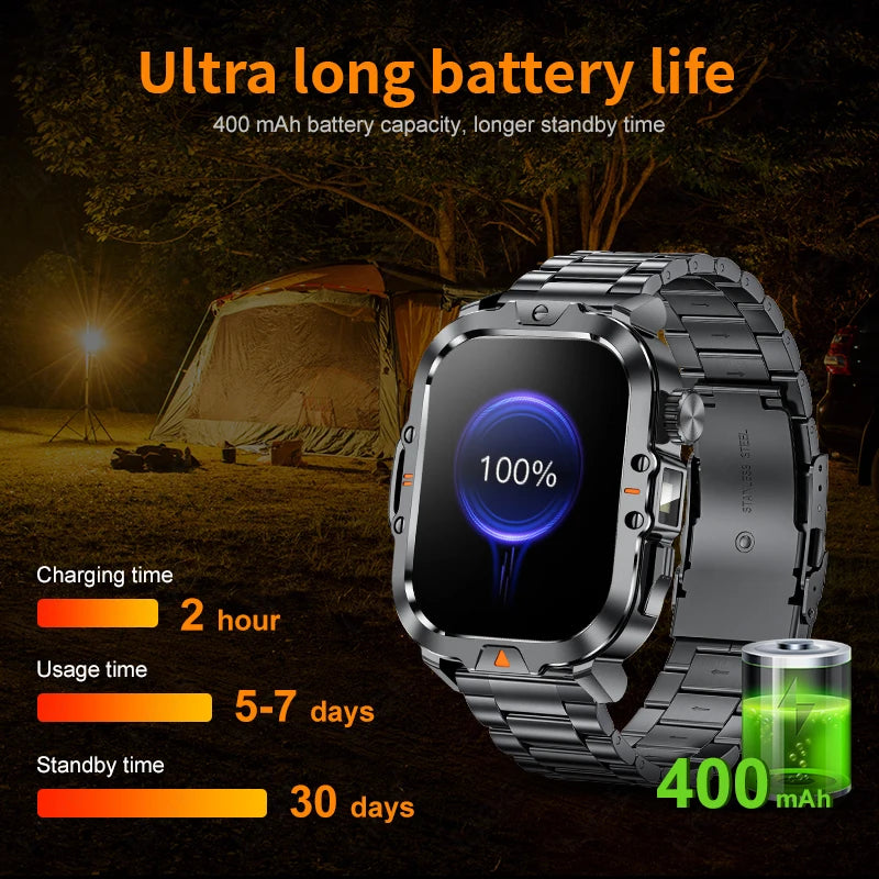 Flashlight Smartwatch For Men Women