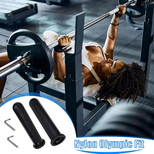 Barbell Sleeve Adapter 2pcs Dumbbell Weightlifting Converts Weight Plate Posts - Grip