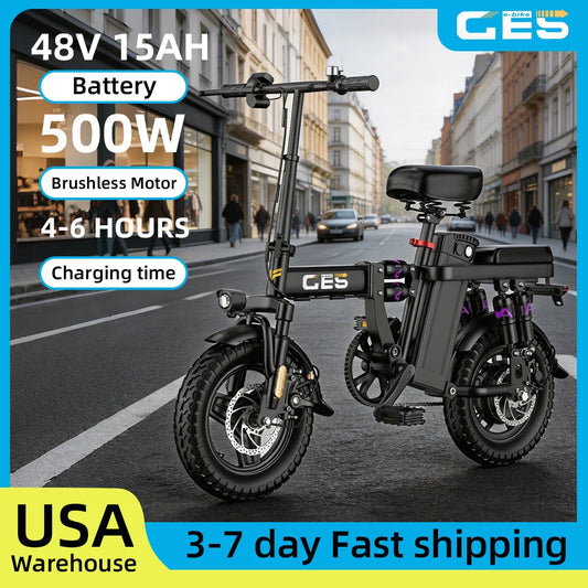 48V 15AH Battery E-Bike