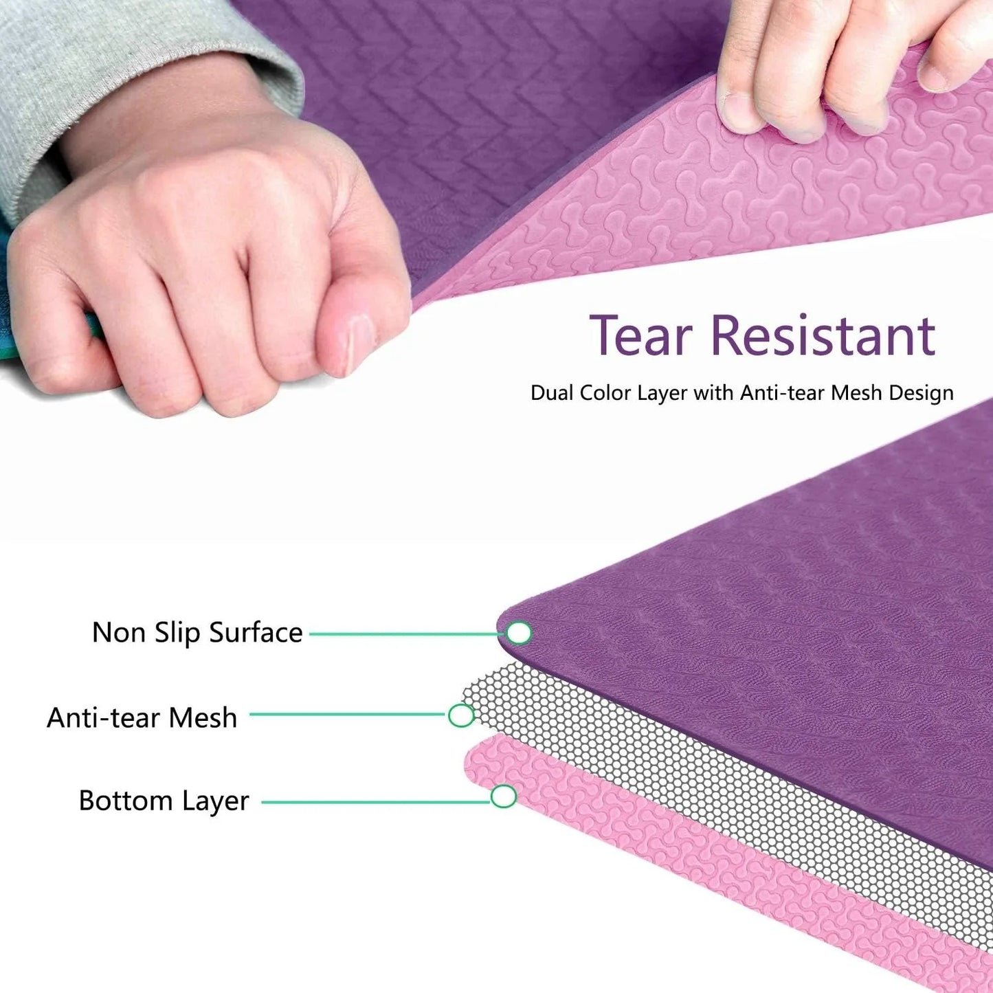 Non Slip Anti-tear Yoga Mat