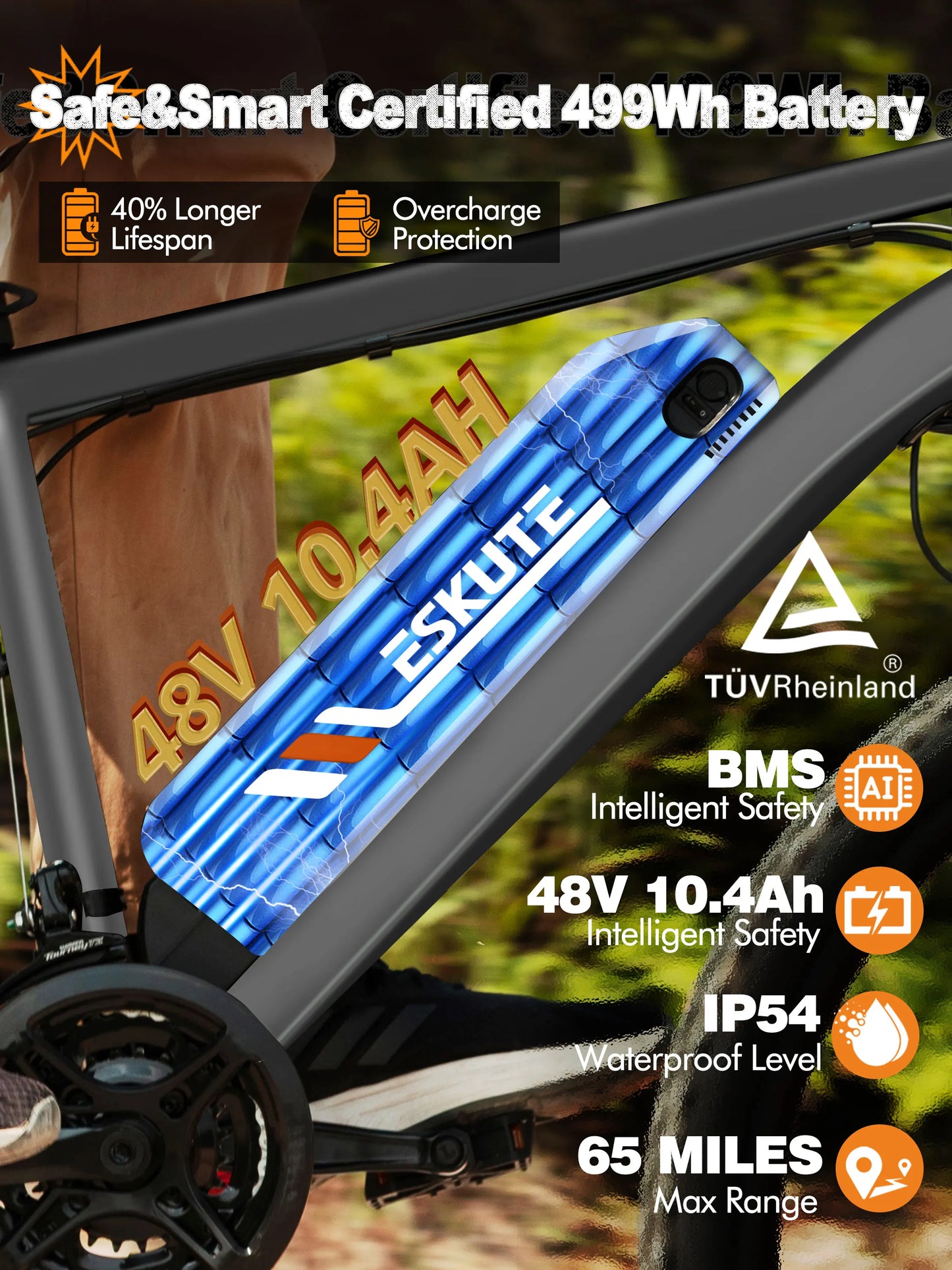 Electric Bicycle  – 21-Speed Gear 27.5" Mountain Bike
