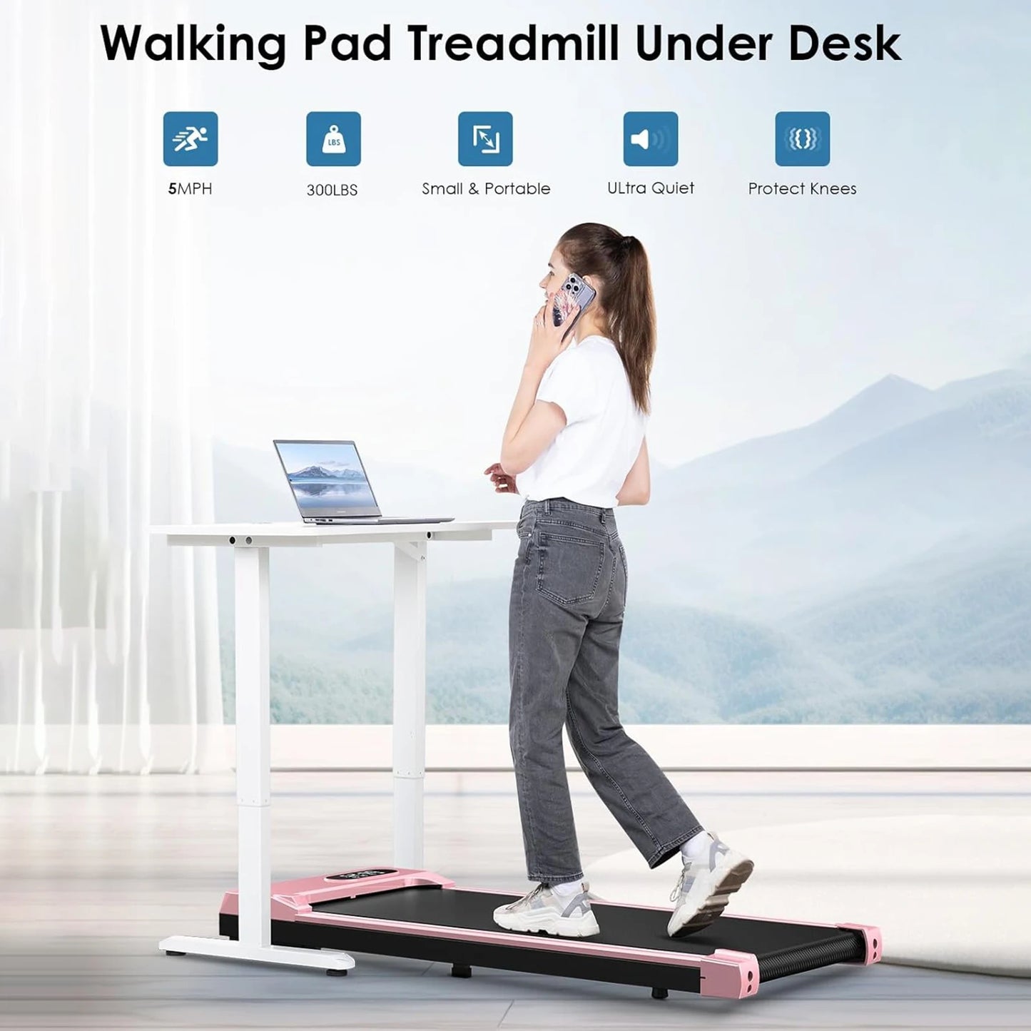 Under Desk Walking Pad Treadmill 5