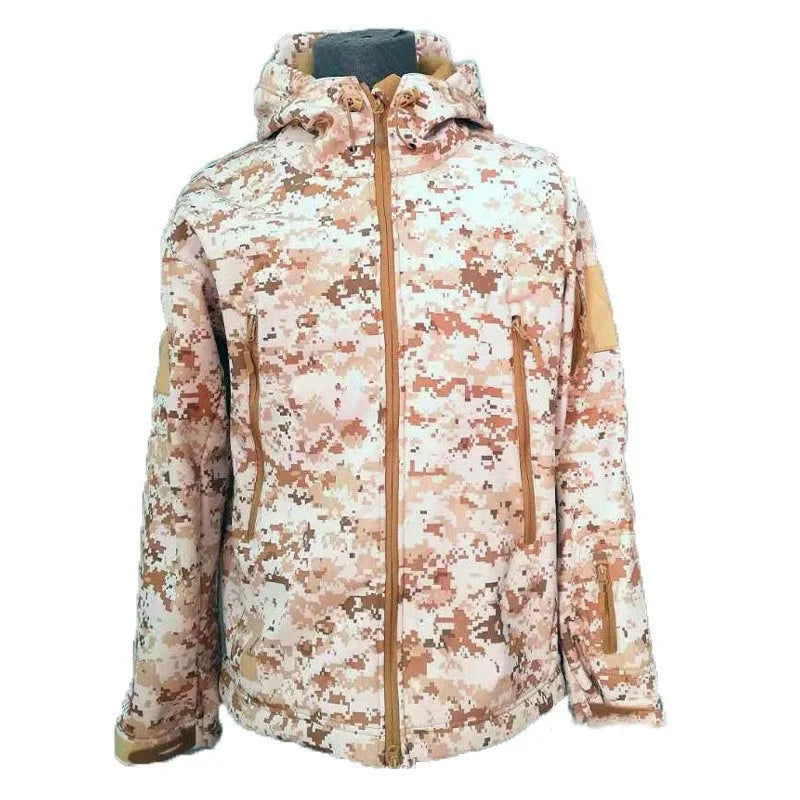 Miliary Shark Skin Soft Shell Jacket Men