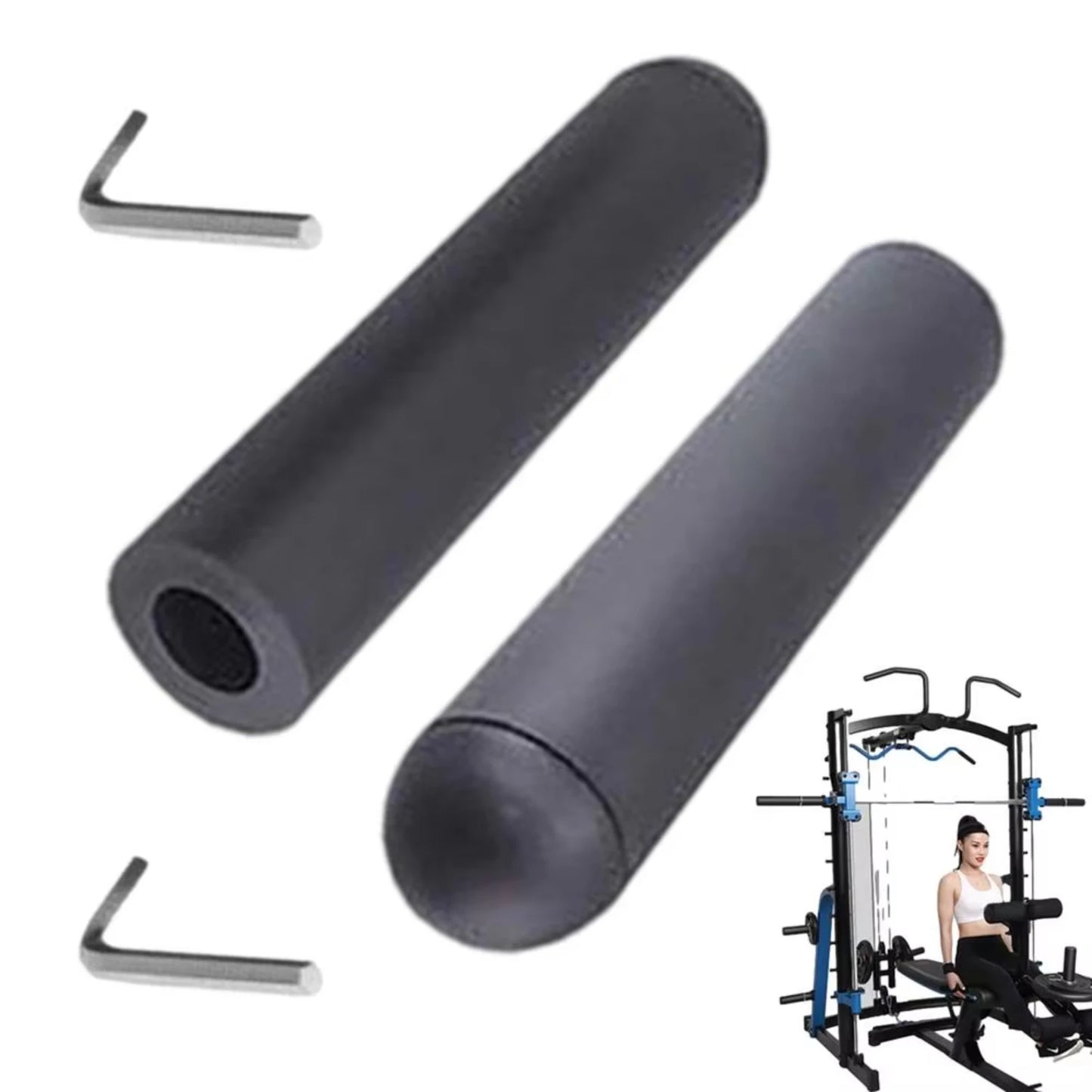 Barbell Sleeve Adapter 2pcs Dumbbell Weightlifting Converts Weight Plate Posts - Grip