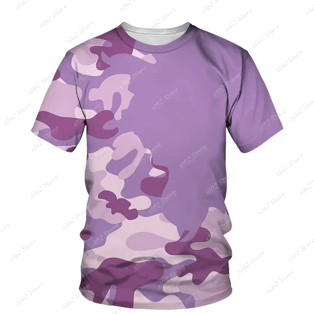 New Summer Camouflage Men's T-Shirt Shorts Tracksuit