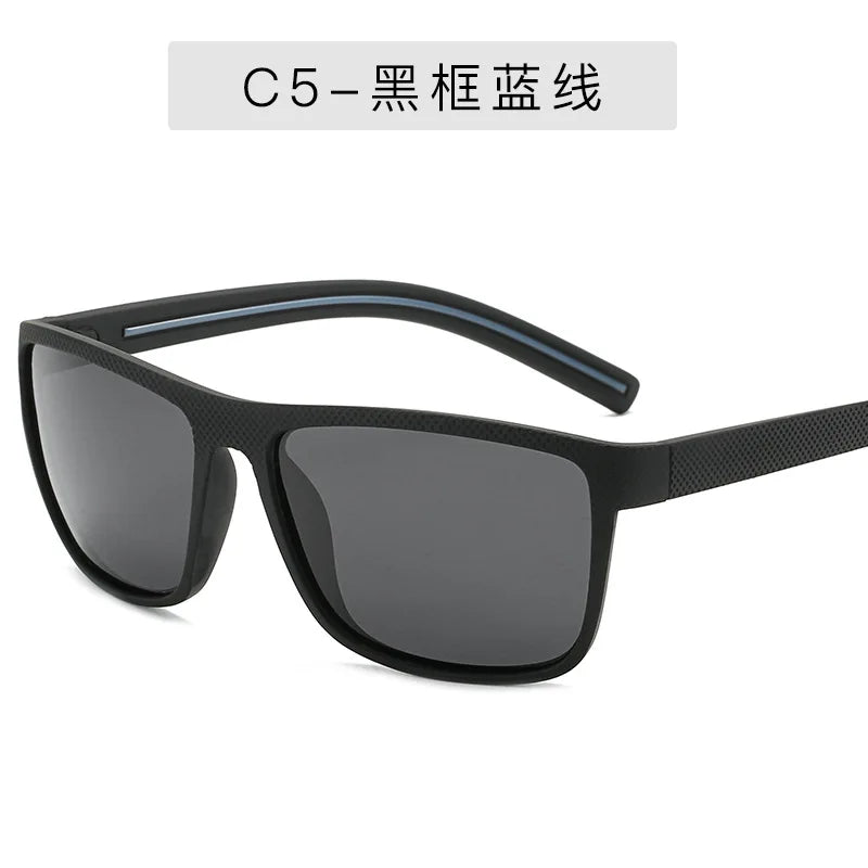 Square Polarized Sunglasses Men