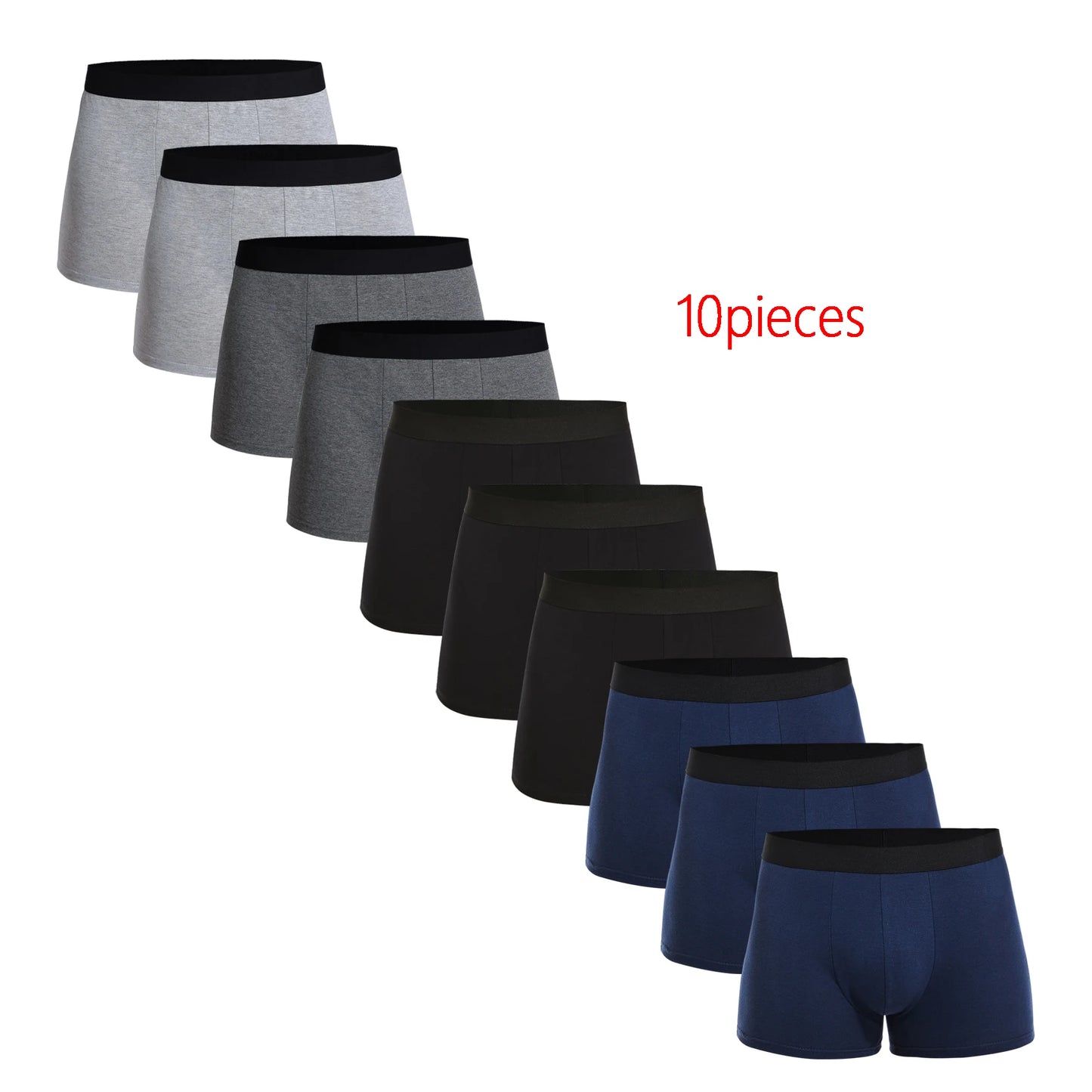 10pcs Pack Cotton Boxers Shorts
