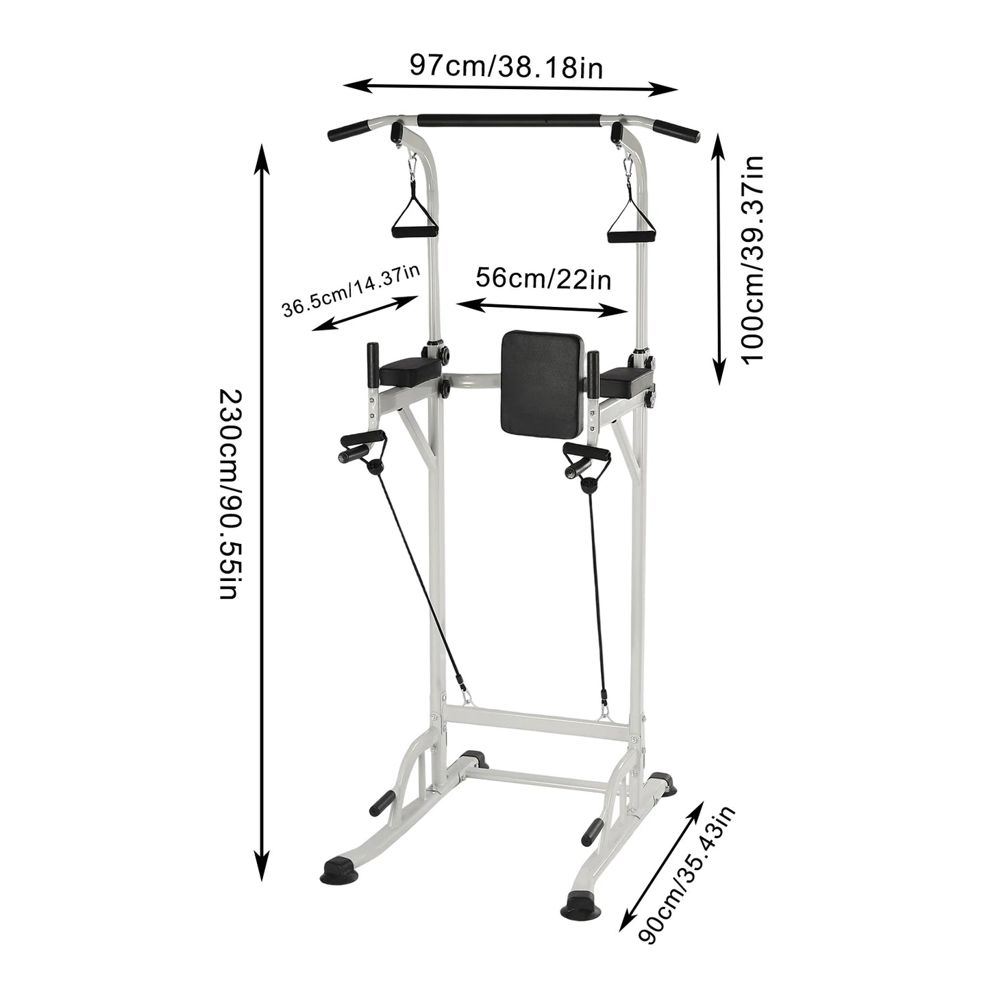 Power Tower, Dip Station Pull up Bar Home Gym