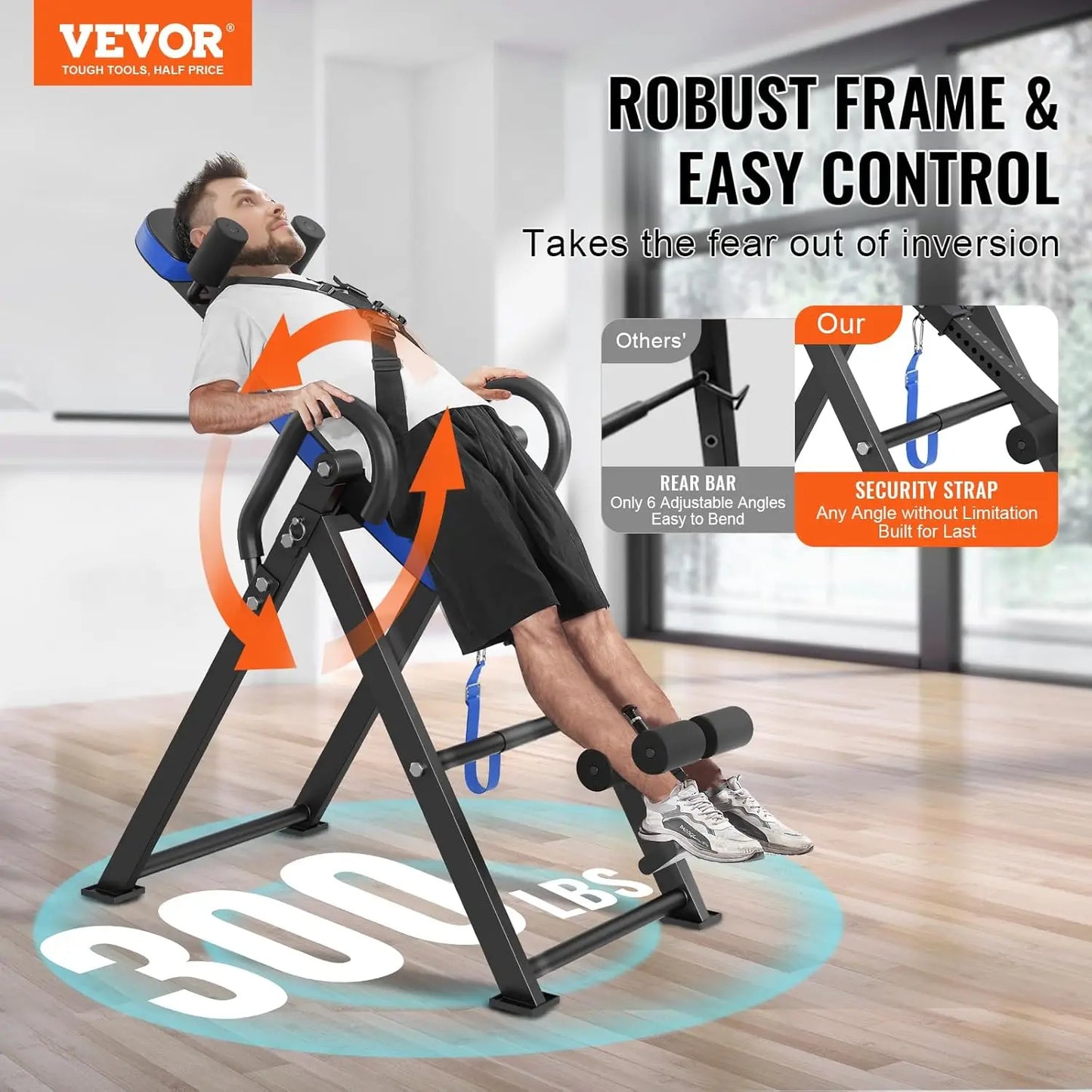 Inversion Table, 300lbs Capacity