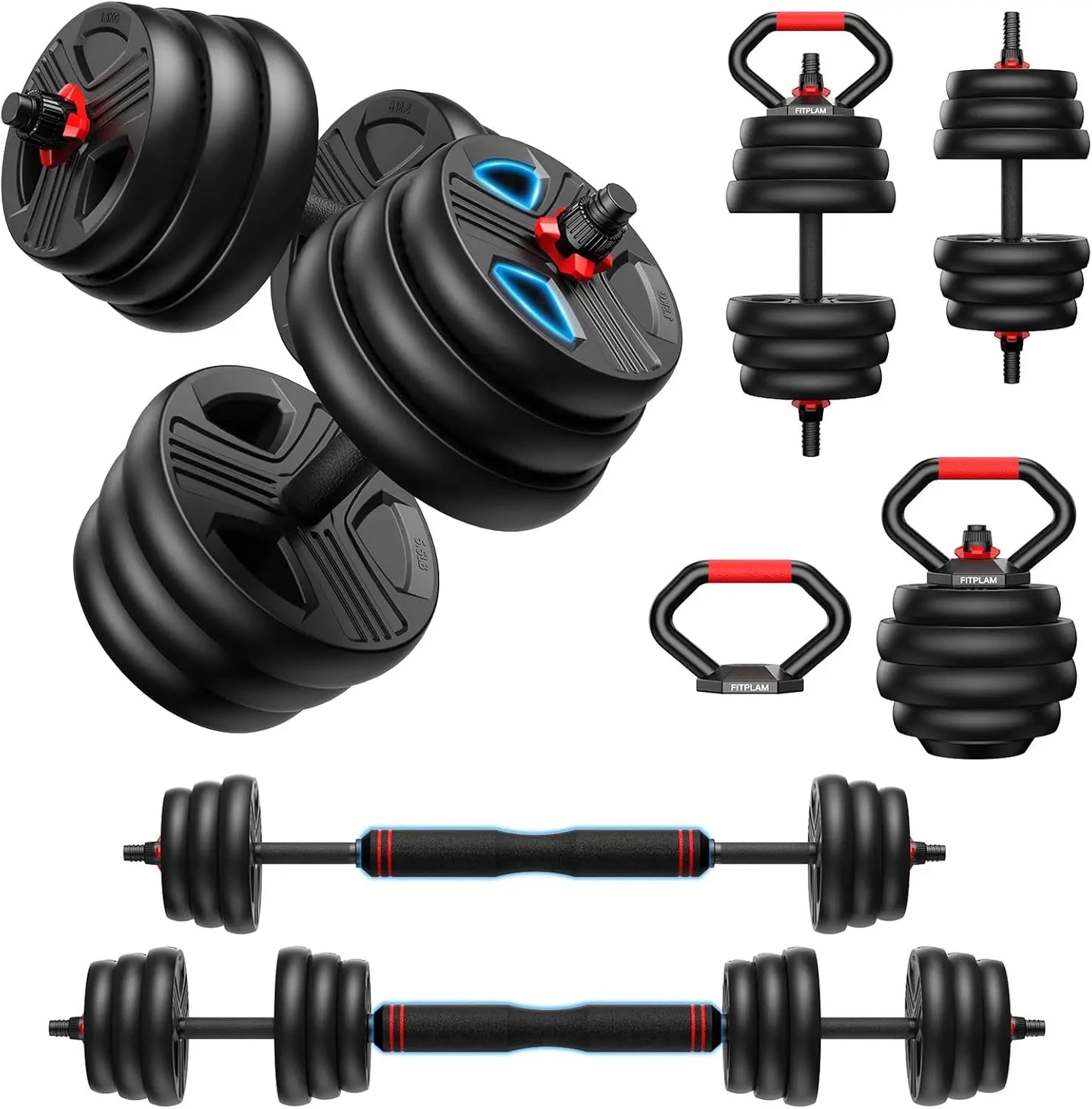 Adjustable Dumbbell Set 5-in-1 Home Gym Equipment