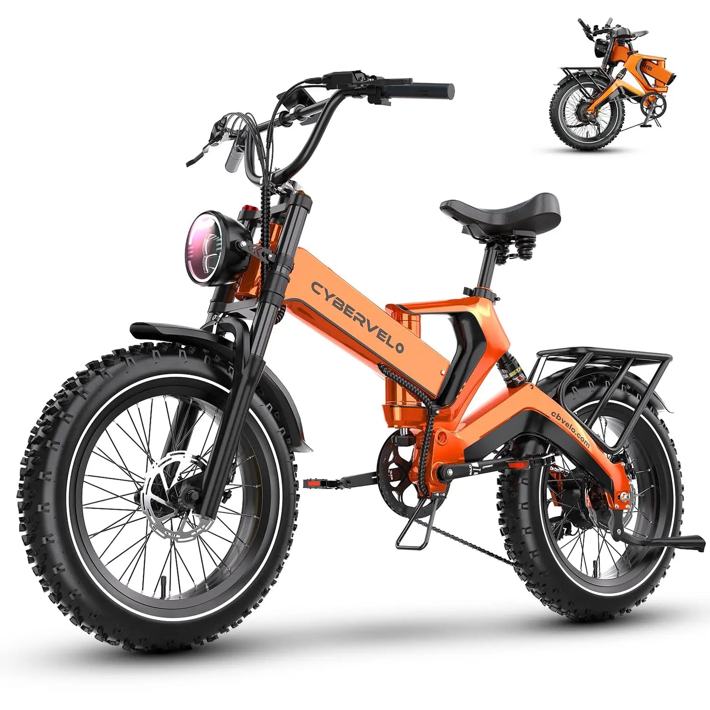 20” Fat Tire 2000W Peak Motor Luxury Foldable E-bike